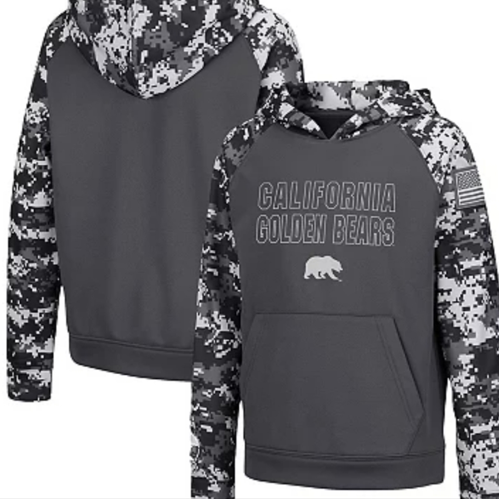 AWESOME CALIFORNIA OHT MILITARY GOLDEN BEARS HOODIE